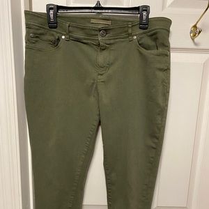 L.L. Bean jeans size 14 R, green color.